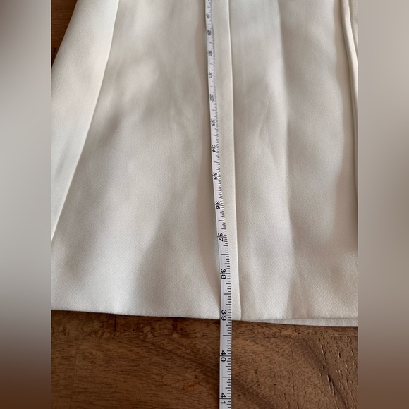 ZARA White Sleeveless Blazer Dress with Belt Structured Vest Dress - Picture 9 of 9